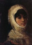 Girl with White Veil Nicolae Grigorescu